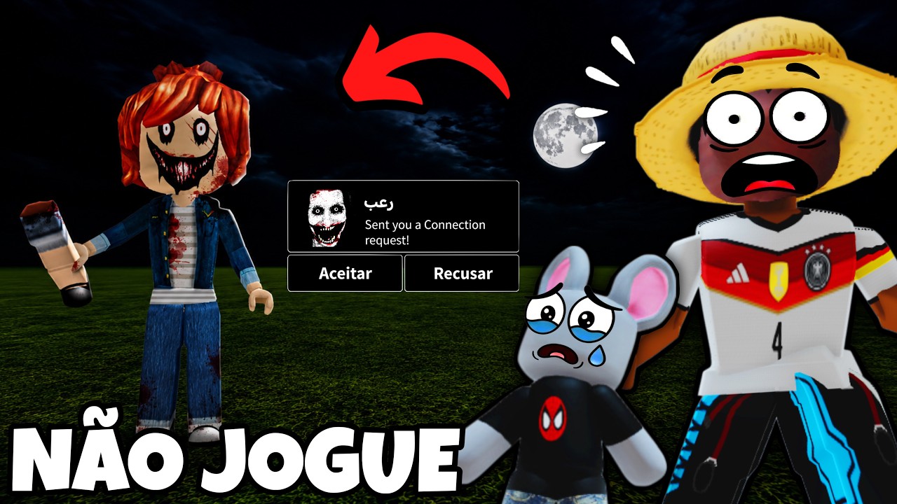 ACEITEI O PEDIDO DE AMIZADE MACABRO NO ROBLOX (NÃO DEVERIA TER FEITO ISSO)