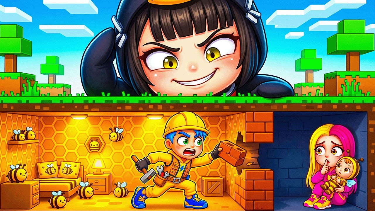 CONSTRUÍMOS um BUNKER SECRETO ⚒️ PARA PROTEGER a BABY ZÖE!