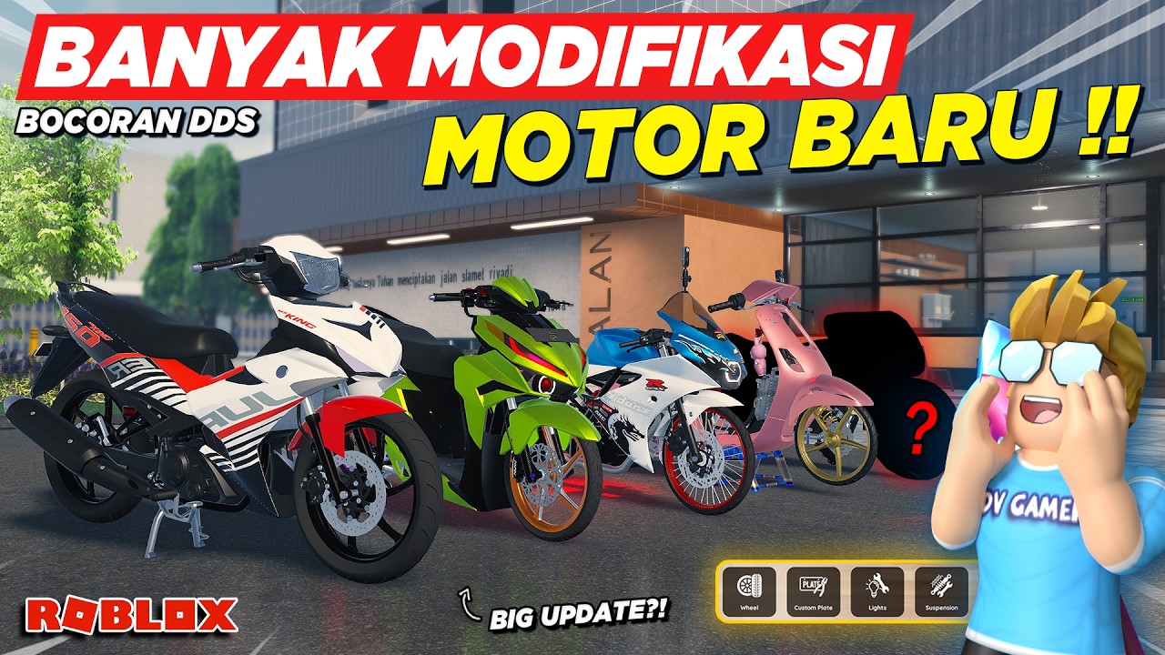 AKHIRNYA ADA MOTOR DRAG MX KING DAN UPDATE BESAR MODIFIKASI MOTOR !! BOCORAN RDID UPDATE - Roblox