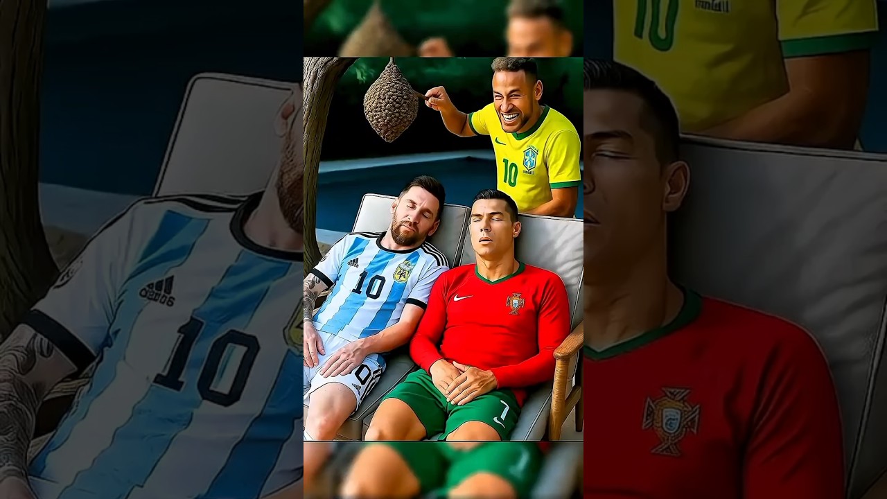 نيمار عمل مقلب في ميسي وكريستيانو رونالدو ؟!🤔#رونالدو #ميسي #نيمار #كريستيانو_رونالدو #الدون #ميسى