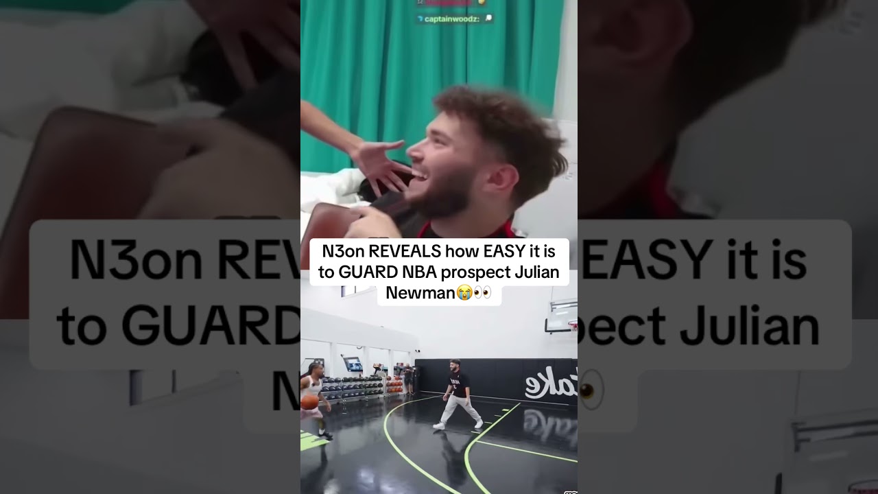 N3on reveals how EASY it is to guard Julian Newman😭👀 #nba #juliannewman #n3on