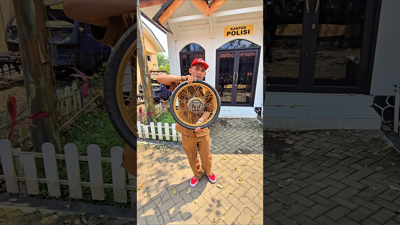 ngokngok bawa ban motor mau lapor polisi😨😨😨😨