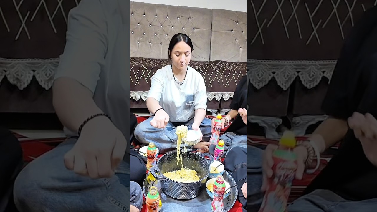 البنات يسون آخر عزيمة أندومي قبل لا تبدي المدارس 💔🥹🍜