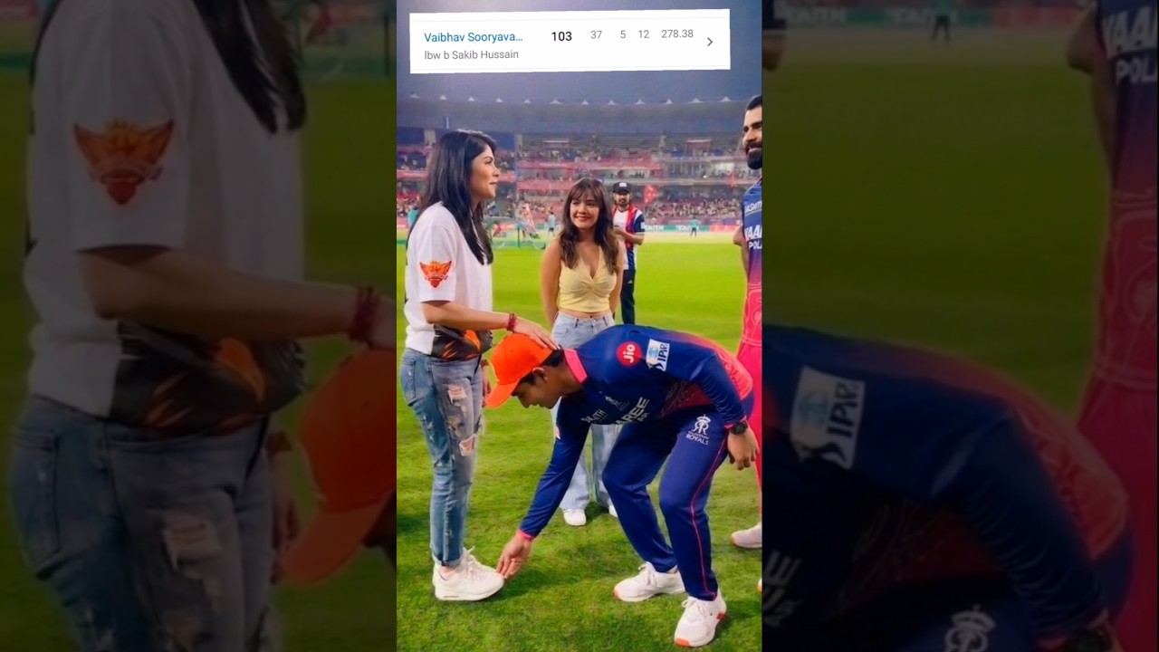 shandar centuri lagane ke bad#vaibhavsuryavanshi #kavyamaran #cricketlover