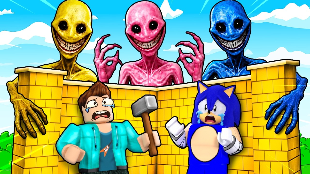 DEFEND YOUR BASE FROM VERITY MONSTERS IN ROBLOX !!