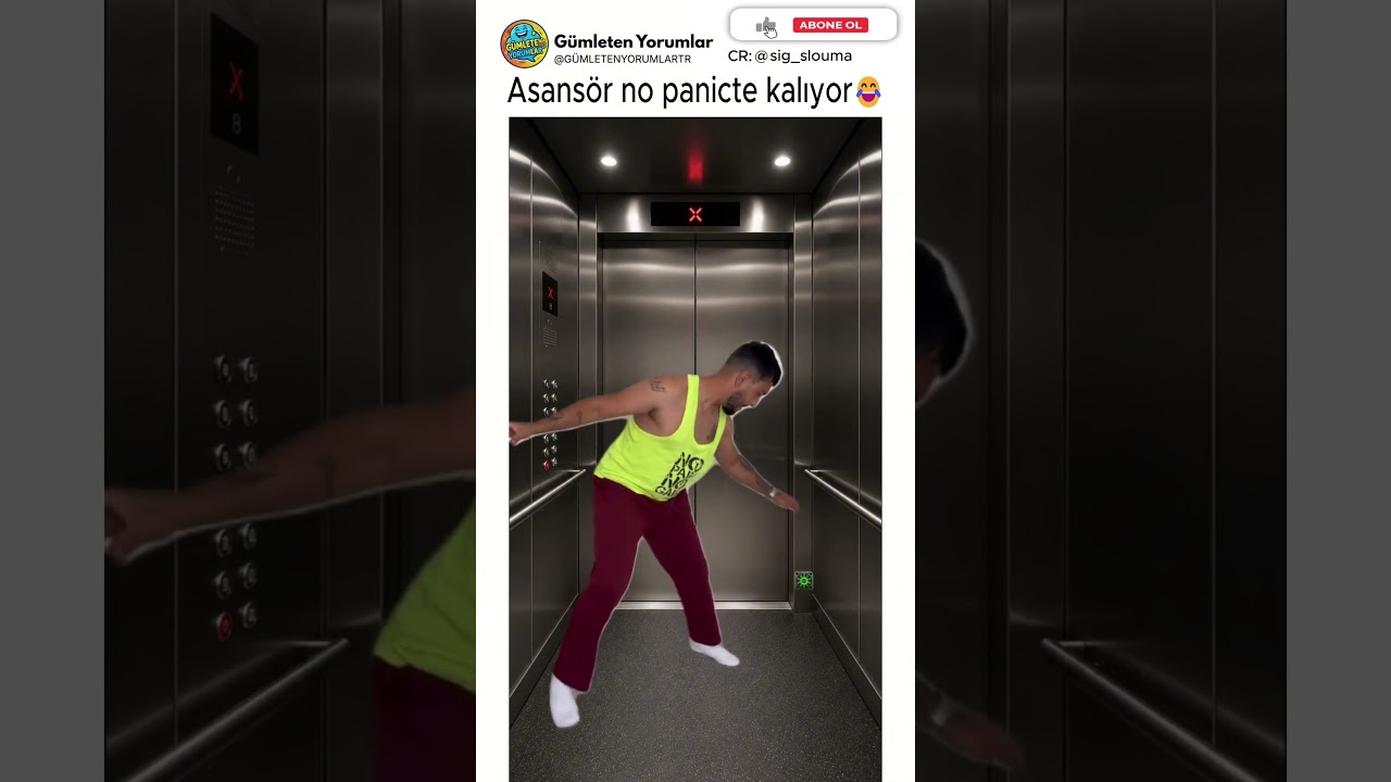 No panic asansörde kalıyor 😭