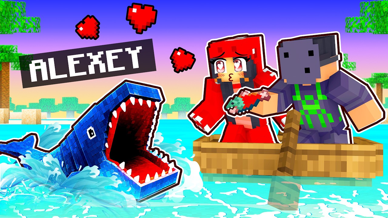Fingi ser BEBÊ BLOOP em 1 JANGADA no Minecraft