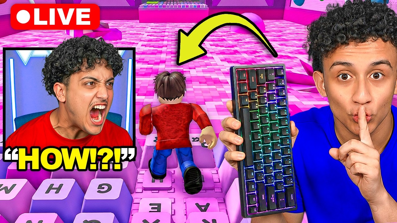 I Pranked Jake with a WIRELESS KEYBOARD in +1 Keyboard Escape!