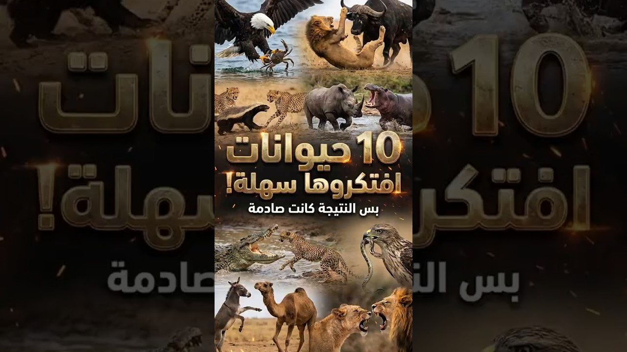 10 حيوانات افتكروها سهلة… والنتيجة صادمة! 😳 #animals #wildlife #m7etmedia