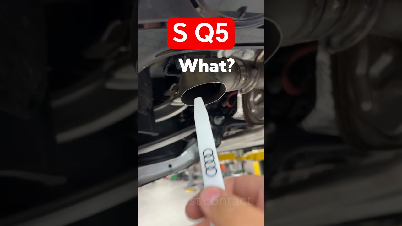 Audi SQ5 Exhaust Tips - Convert Fake Tips to Real → 80A071904