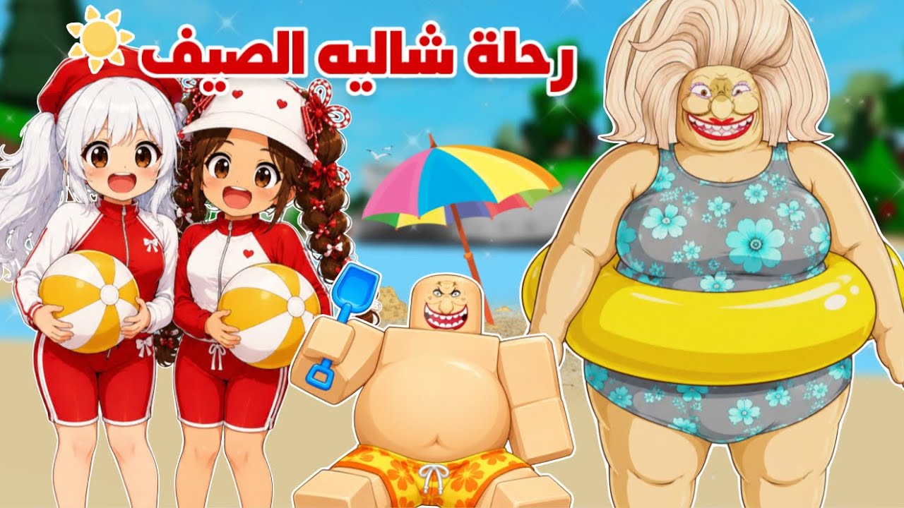 شاليه الصيف مع ماما والمعلمة زينب⛱️☀️ولكن اللي صار ماتوقعناه😰|ماب البيوت Roblox