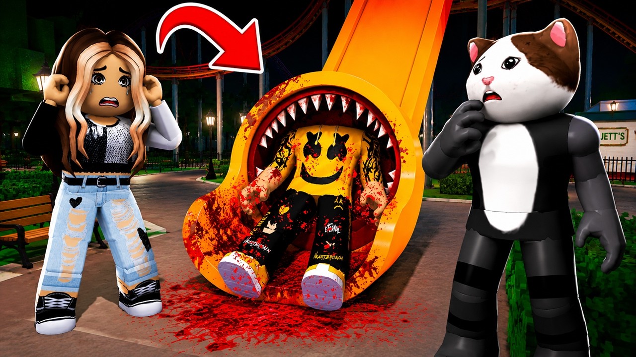 فيلم روبلوكس : فيه حاجة عايشة جوه الزحليقة الملعونة..!😱 لو دخلت مش هتنزل زى ماكنت ☠️💪