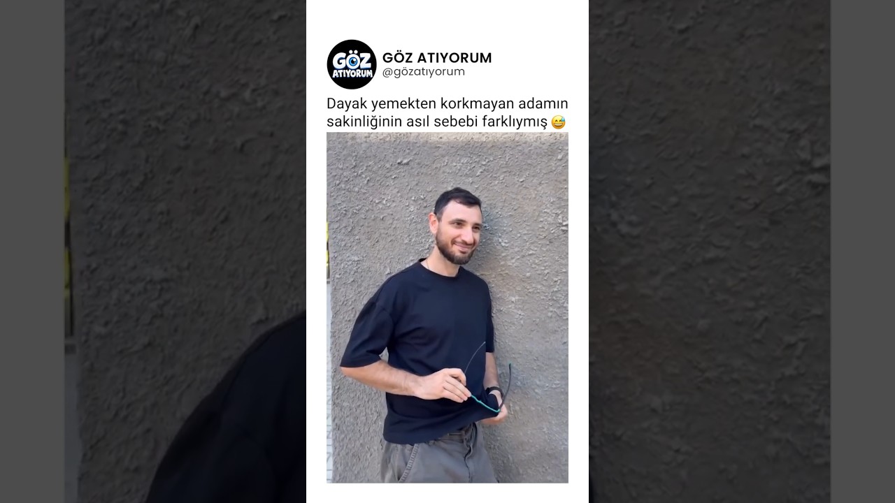 Dayak yemekten korkmayan adamın sakinliğinin asıl sebebi farklıymış 😅