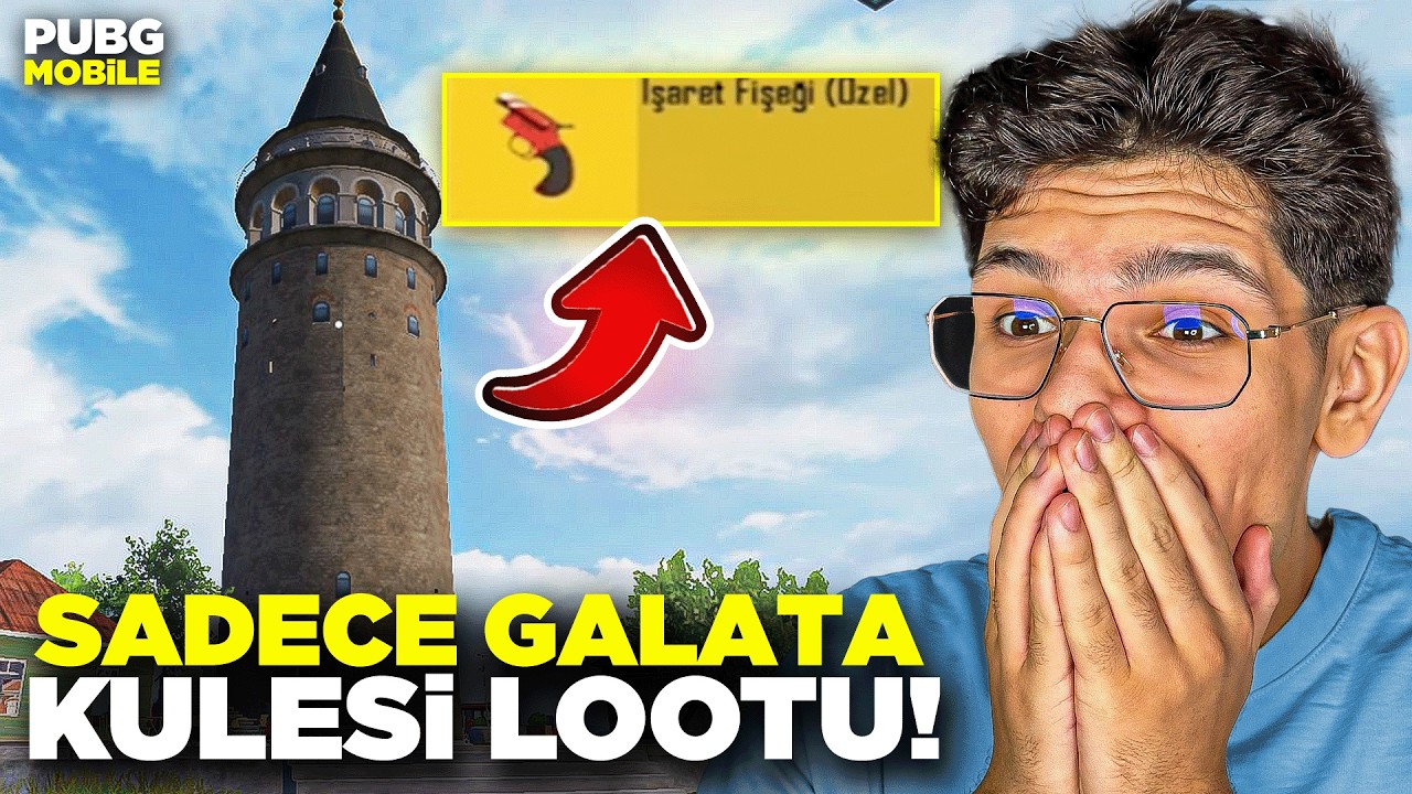 SADECE GALATA KULESİ LOOTUYLA WİN ALMAK! - PUBG MOBİLE