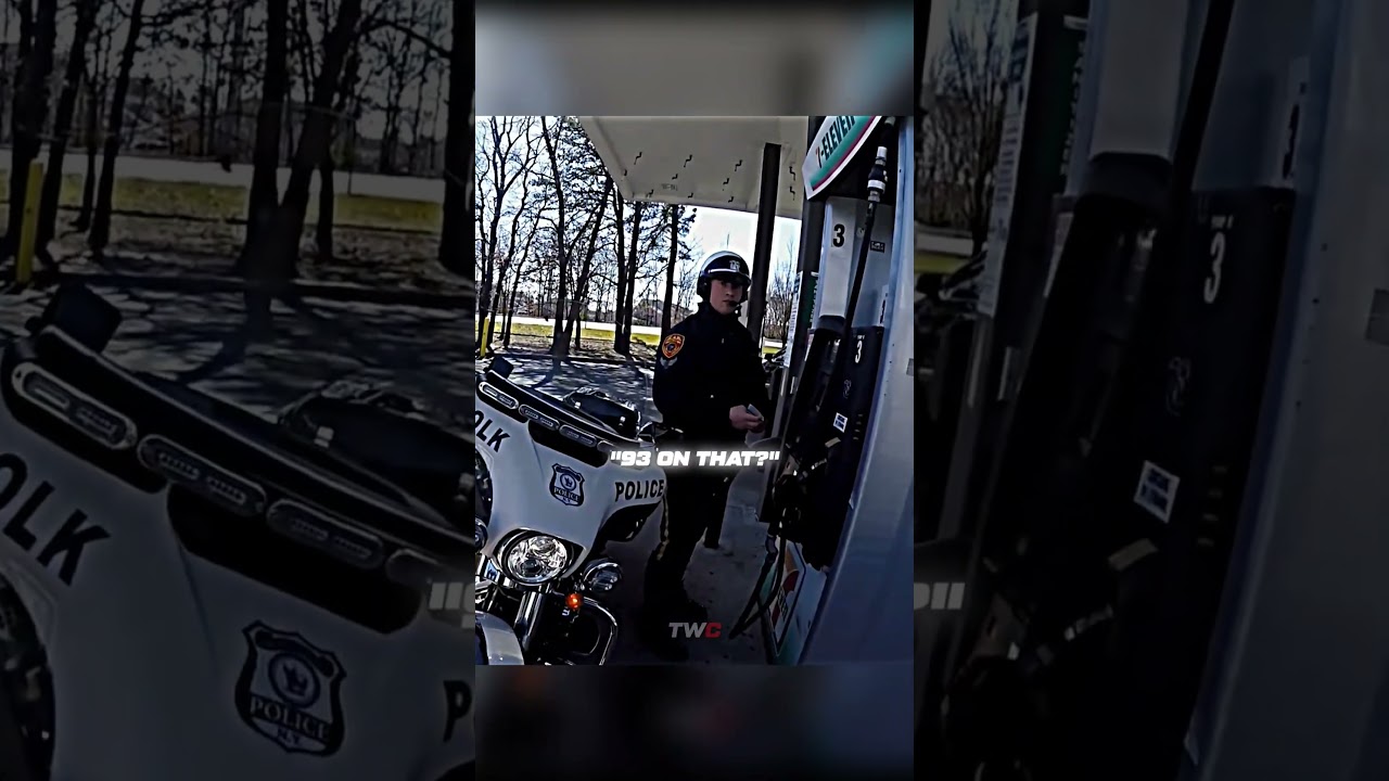 Biker Saves Cop From Costly Mistake 😳