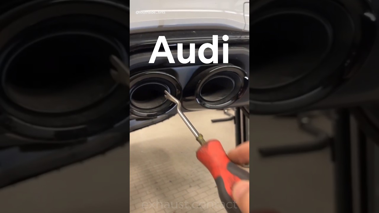 How Audi SQ5 fake exhaust tips became real (80A071904) - Published by exhaust.contact