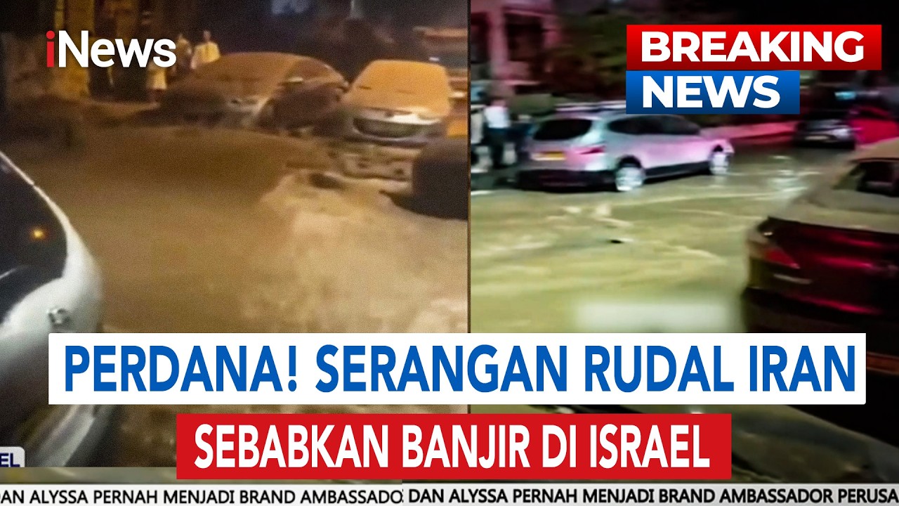 Israel Lumpuh! Selain Ledakan, Rudal Iran Sebabkan Banjir Besar di Pemukiman | BREAKING NEWS