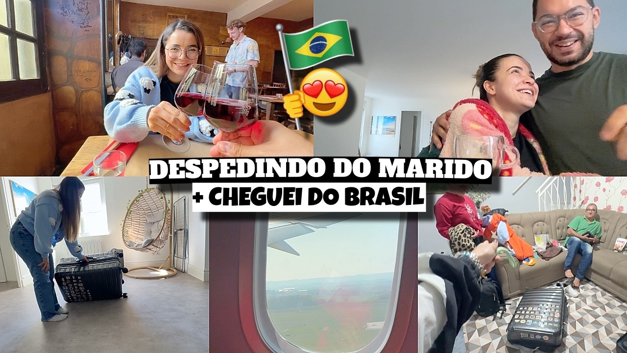 DESPEDINDO DO MARIDO, VIAJANDO SOZINHA, CHEGUEI NO BRASIL e muito mais ❤️ - Bruna Paula