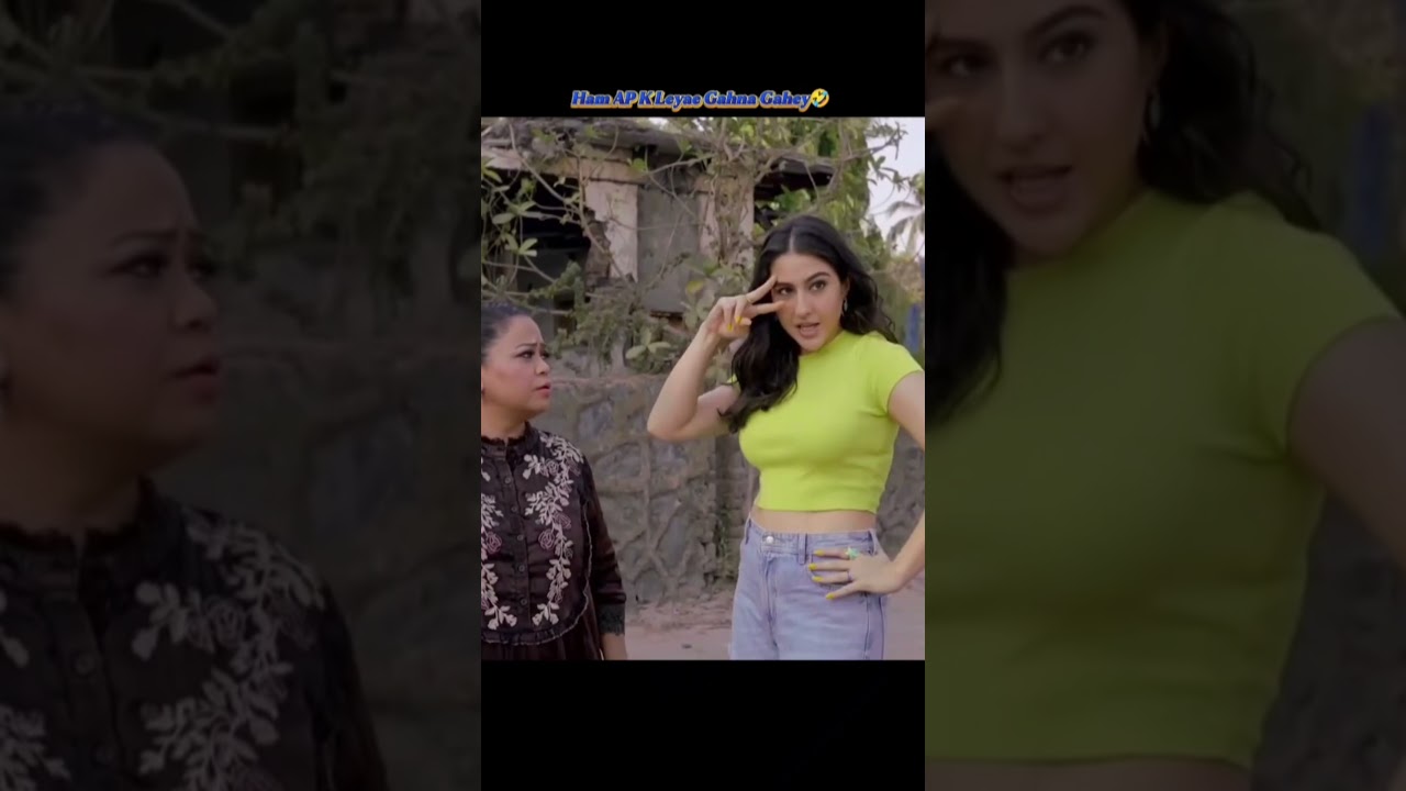 Ham AP k Leyae Ghana Gahey🤣 Bhartisingh and Sara Ali Khan🫀✨#shortsfeed #short #viral #youtube #cute