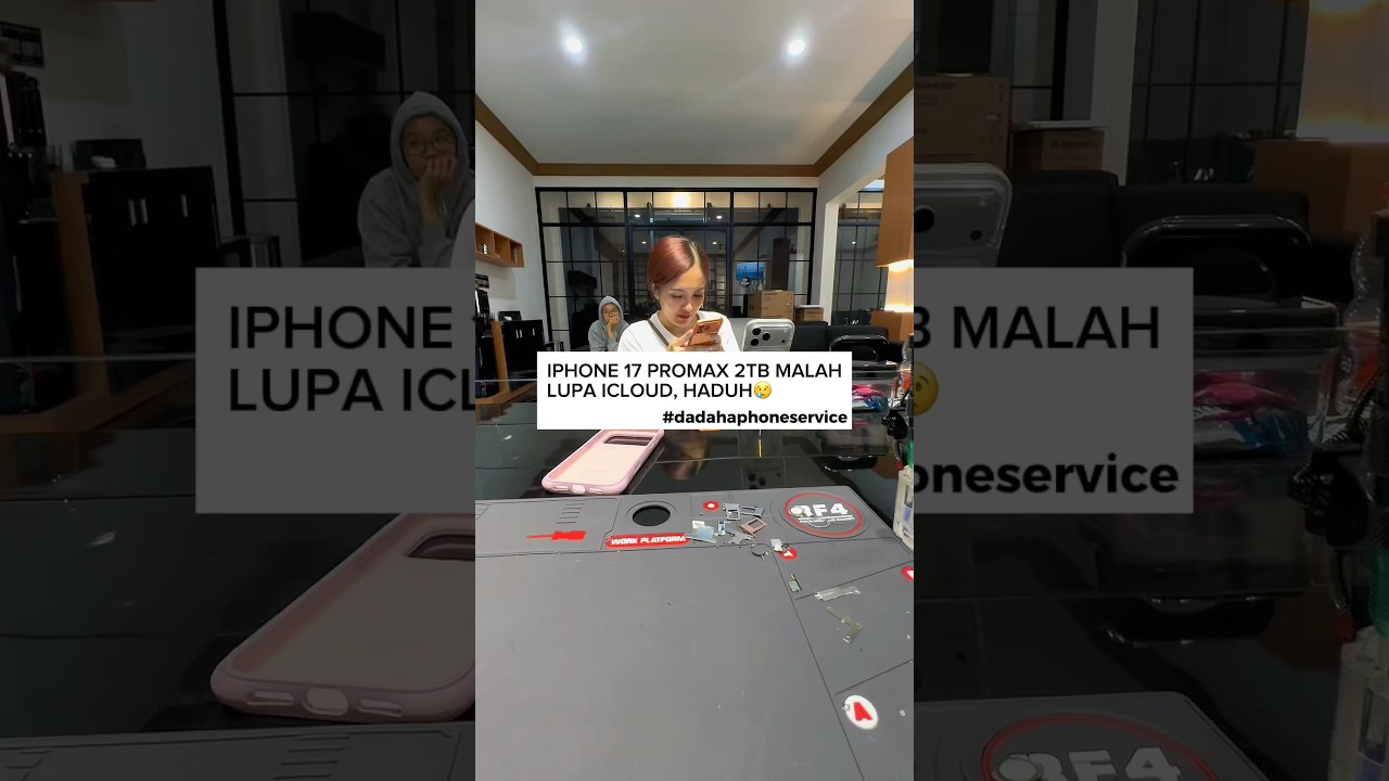 Iphone 17 Promax 2TB malah lupa icloudnya, haduhhh🤣 #handphone #iphone #service #shorts #shortvideo