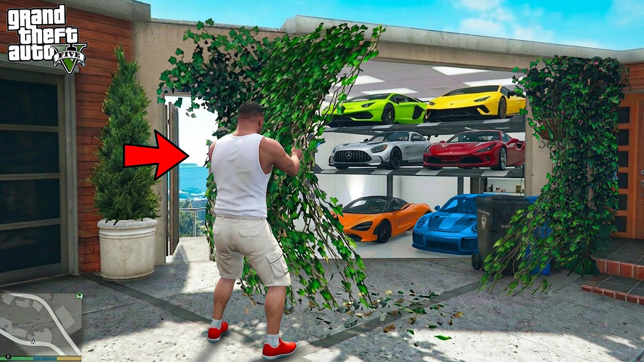 Franklin Finds A New Unique Secret Base in GTA 5