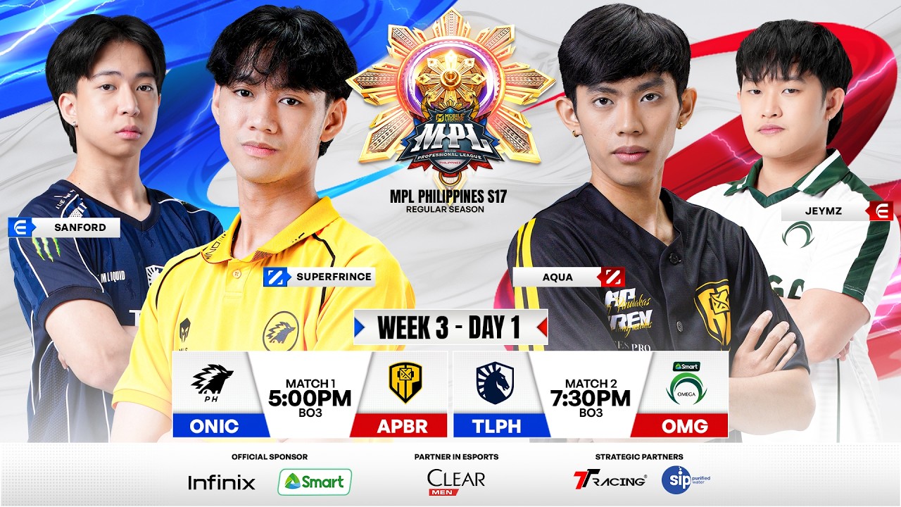 🔴 LIVE | MPL PH S17 | FILIPINO - Week 3 Day 1