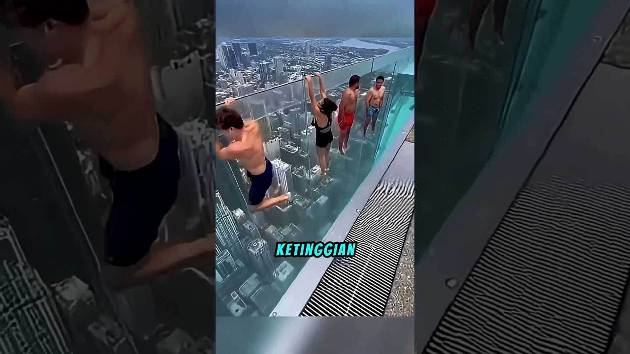 Apa yang Terjadi Jika Kaca Kolam Renang Infinity Pecah? #shortviral