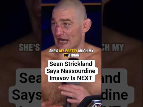 Sean Strickland Says Nassourdine Imavov Is NEXT #ufc328 #seanstrickland #ufc #nassourdineimavov