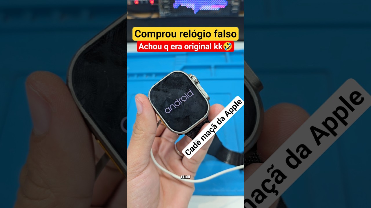 comprou smartwatch falso e falou que era original #shorts #short #ytshorts #apple #iphone #ios #fyp
