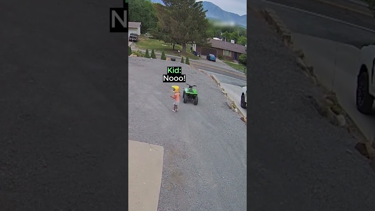 Dad Saves Kid From Quad Bike Crash!