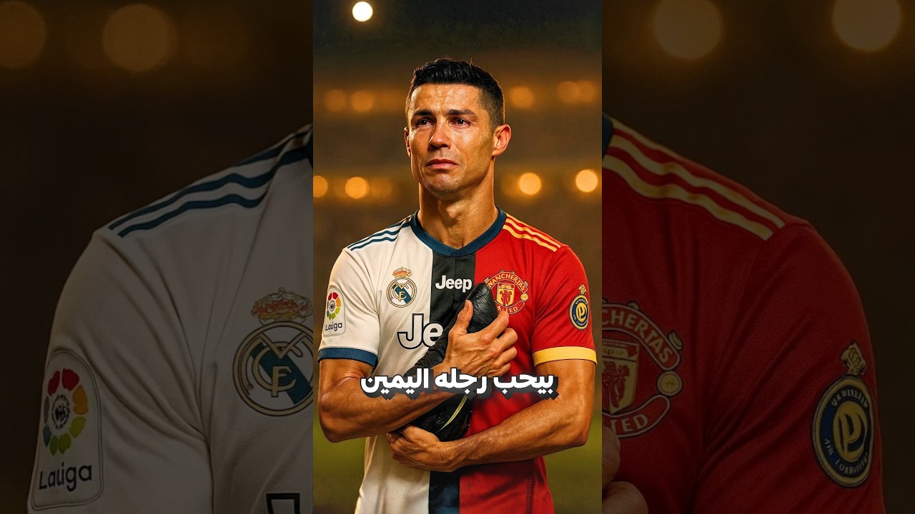 ليه رونالدو دايما بينزل الملعب برجله اليمين الاول👟 #رونالدو #ريال_مدريد #اسلام_ضياء