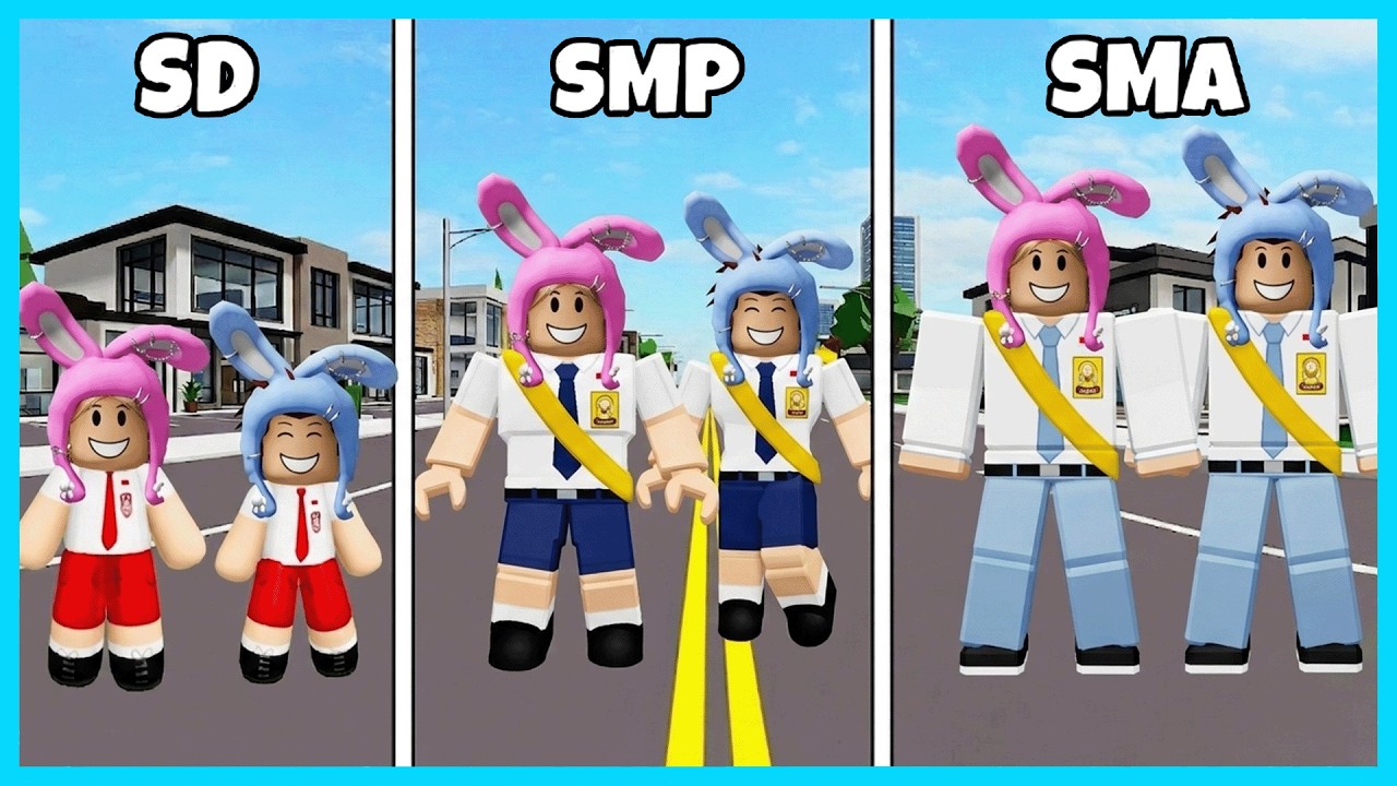 MIPAN & ZUZUZU Perjalanan Hidup Dari SD Sampai SMA! ROBLOX