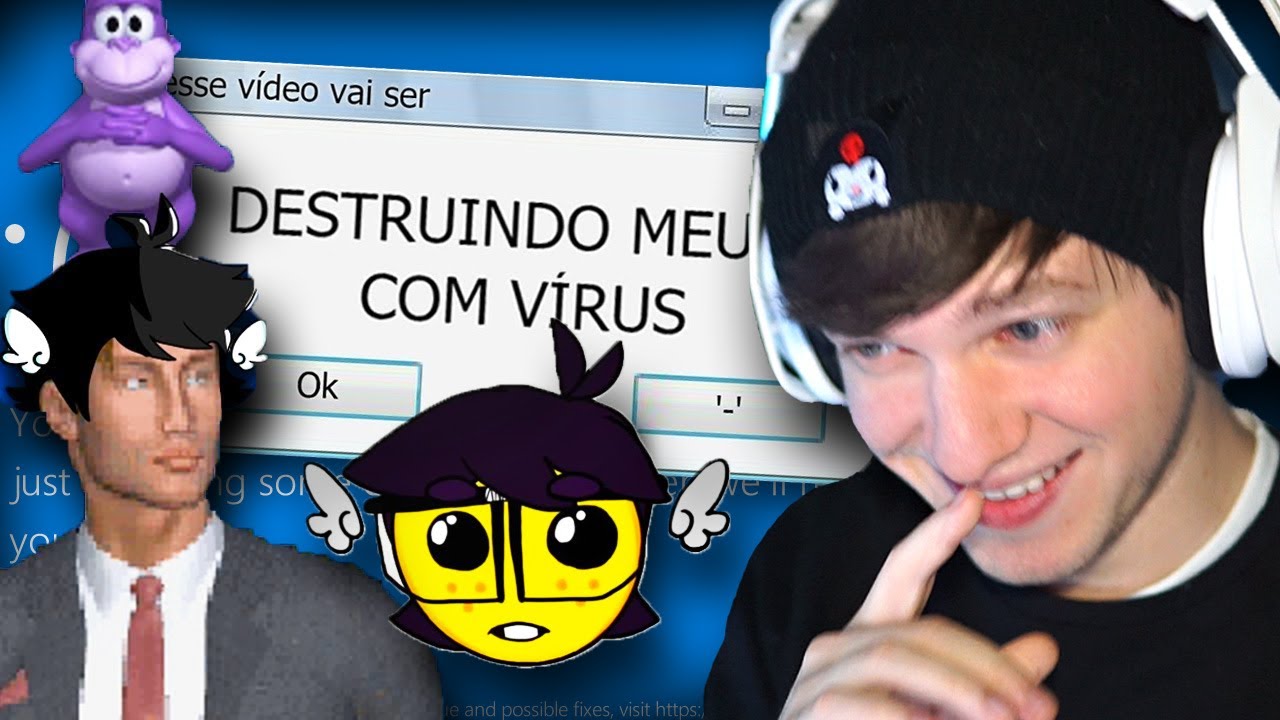 Vendo o Saiko instalando vírus no computador