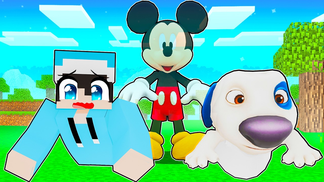 ماين كرافت لكن ميكي ماوس الشبح مقلبنا !!؟ 👻🤯