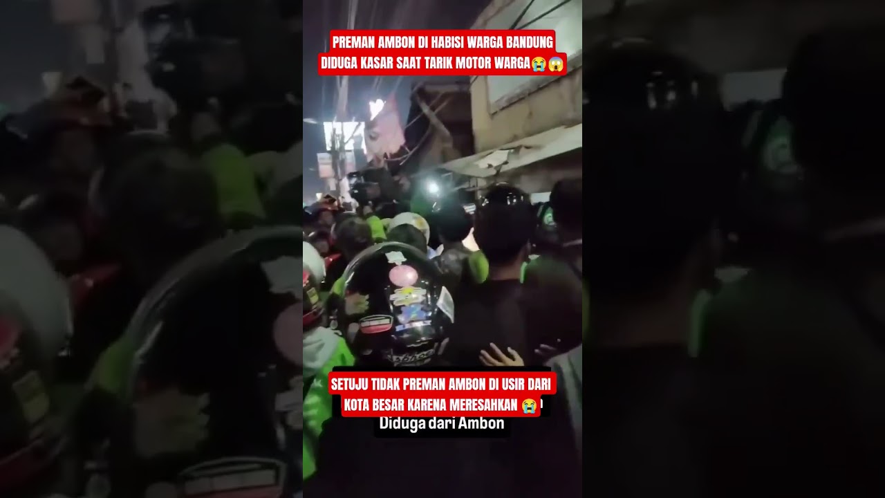 DETIK DETIK WARGA BANDUNG MURAK KE PREMAN AMBON 😱😭 #beritaviral #tnidihatirakyat #beritaviral