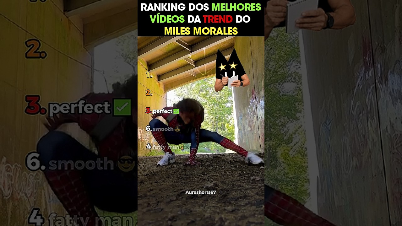 RANKING DOS MELHORES VÍDEOS DA TREND DO MILES MORALES (PARTE 2)