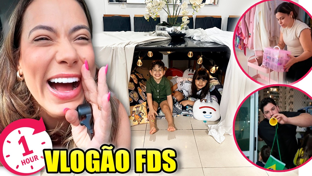 1 Hora de Vlog: Jogo do BRASIL - Cabana SURPESA e MUDANÇA TOTAL na casa! | Kathy Castricini