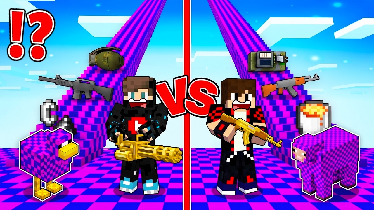 ماين كرافت : حـرب طريق حيوانات الأيرور ولكن خروف الأيرور ضد دجاجة الأيرور !!؟ 🔥😱