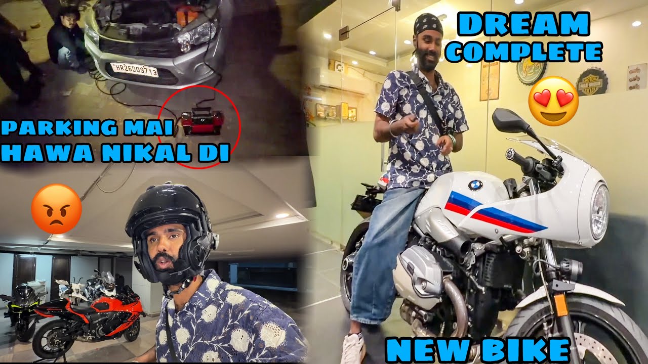 kisi ne Gadi ki hawa nikal di parking mai 😡 Kaise log hai yr 😣 New Bike ke liye full Ready😍 Guess ?