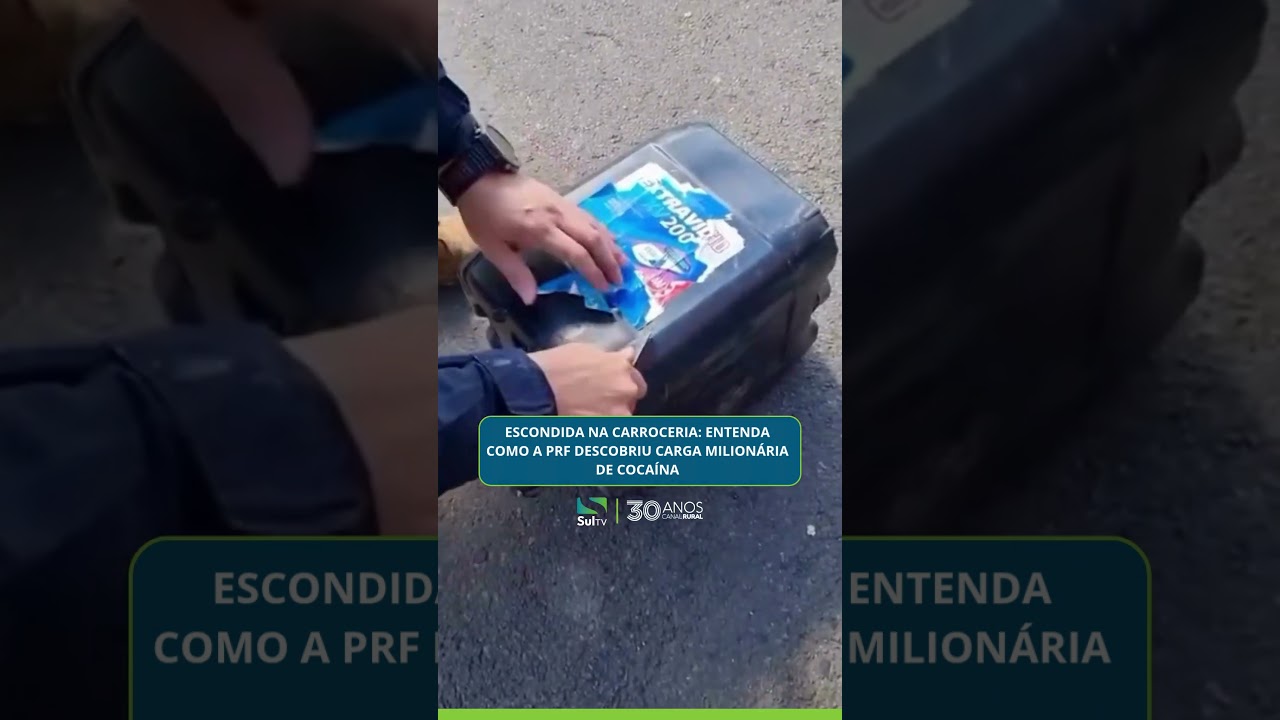 Escondida na carroceria: entenda como a PRF descobriu carga milionária de cocaína