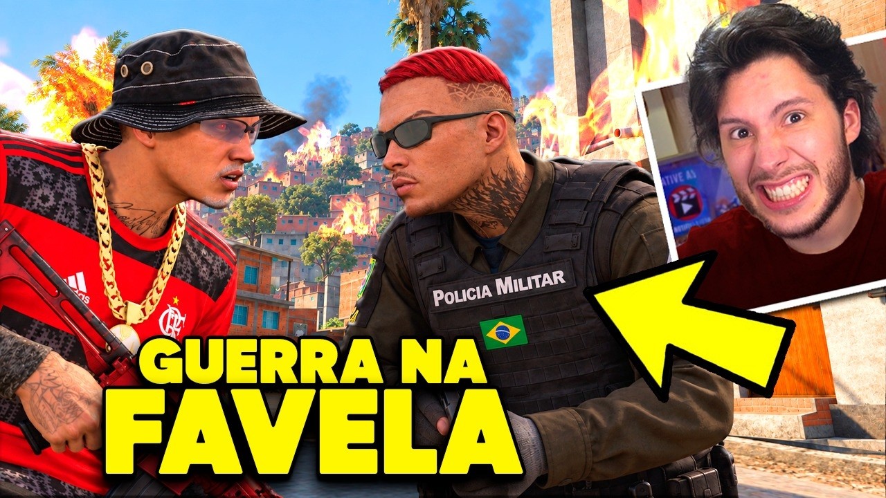 Criei UMA GUERRA ENTRE uma FAVELA e a POLICIA do GTA 5 RP!