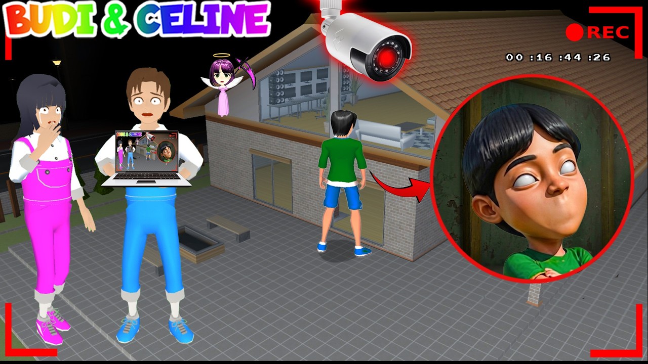 Yuta Mio Panik! CCTV Merekam MAIL TIDAK ADA MULUT Di Belakang Rumah 😱| Sakura School Simulator