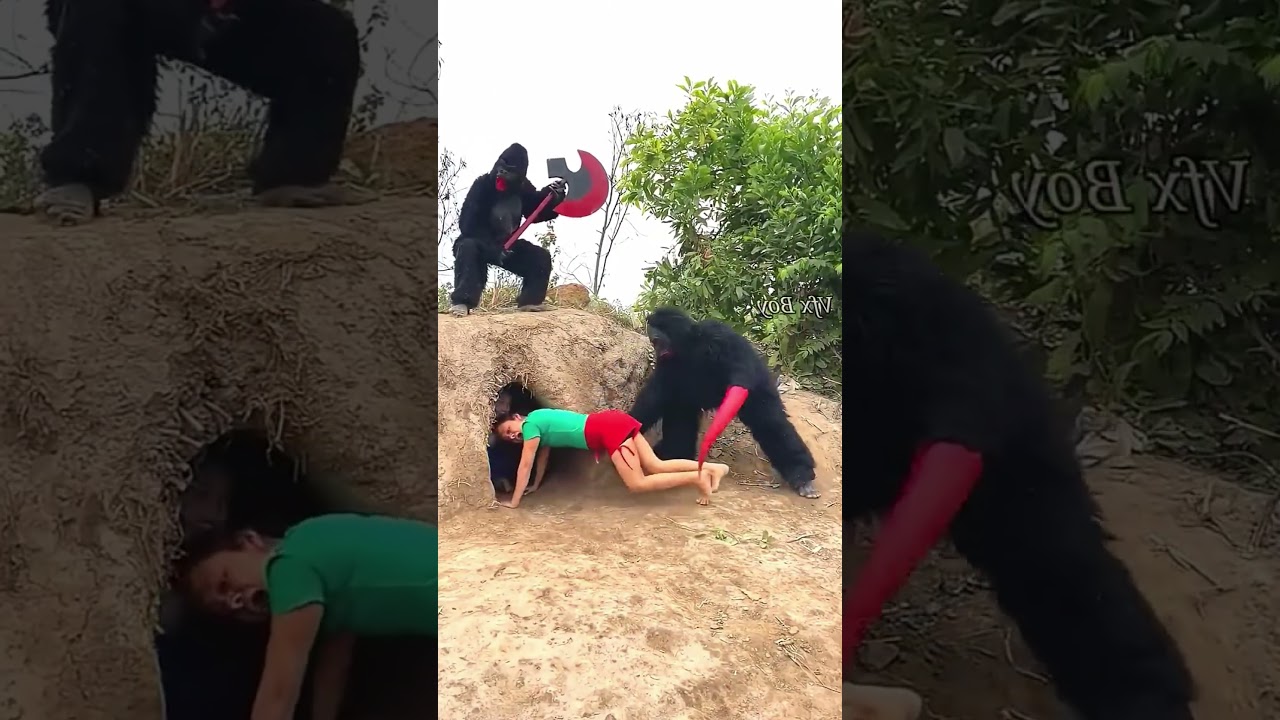 👻😱 **الشبح يطارد الجميع داخل الكهف! من سينجو؟ 🏃‍♂️🕳️** #funny#viralvideo #flims#trendingshorts#movie