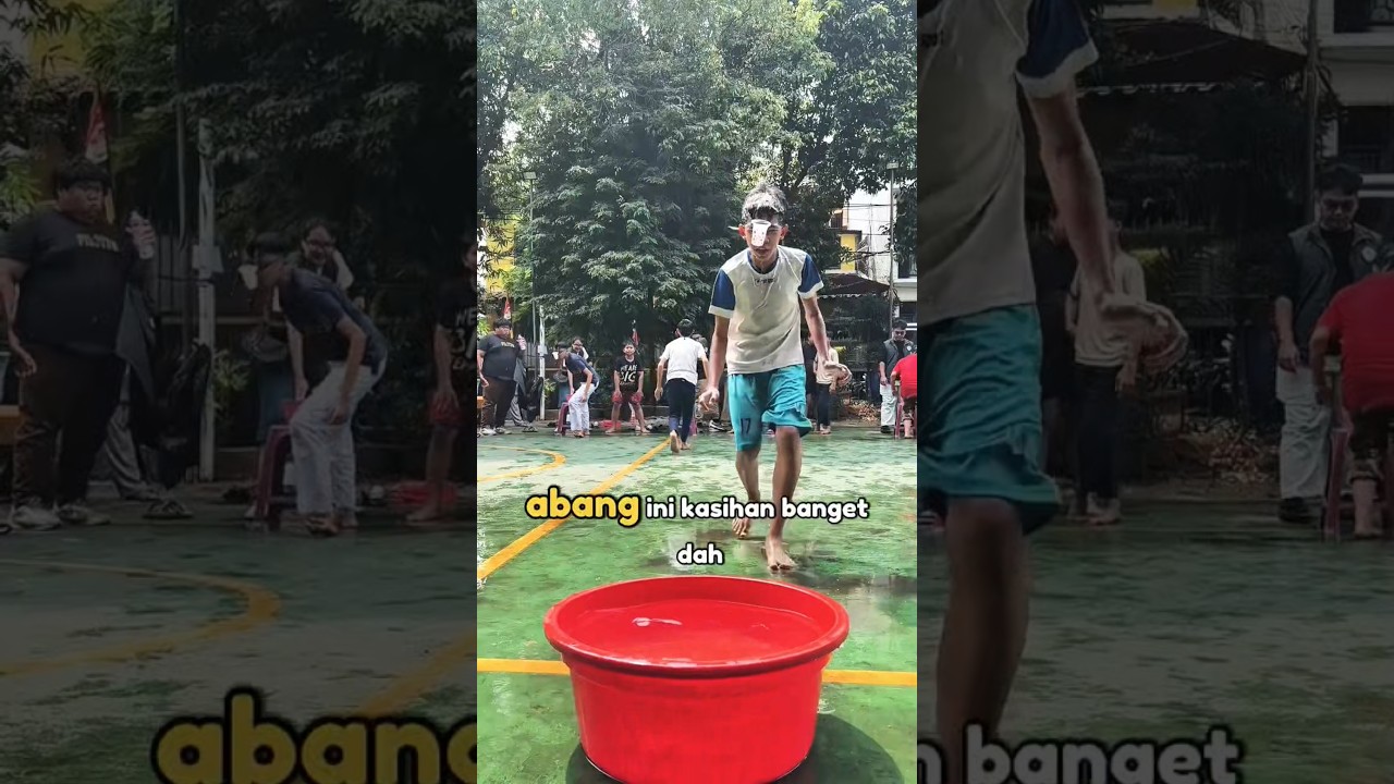 Ketika Abang Ini Kasihan Pas Lomba Pindahin Air ke Botol
