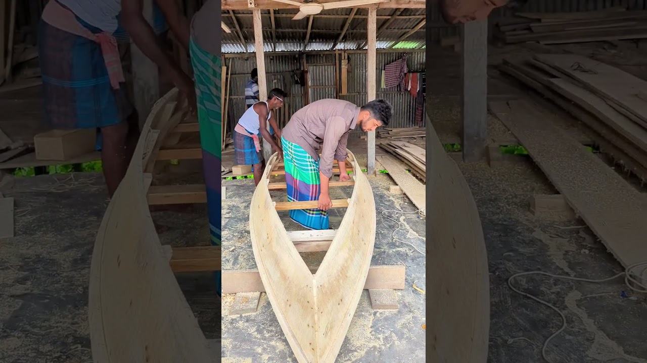 The Easiest Way to Build a Boat  #satisfying #viral