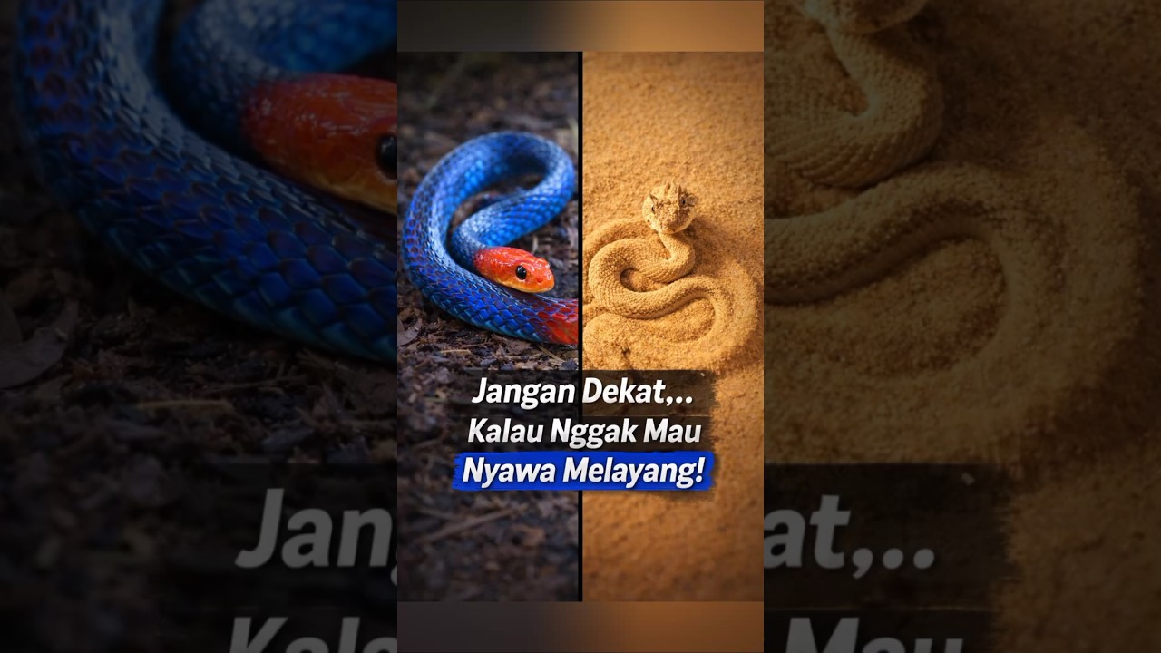 Kalau Lihat Ini… Lari! Jangan Sok Berani!  #faktahewan #ularberacun #viralshorts #shortsindonesia