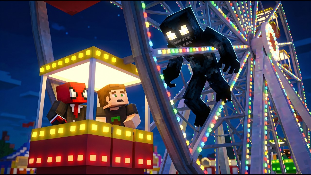 Gece 3'te Lunapark'ta Çalıştık (Minecraft)