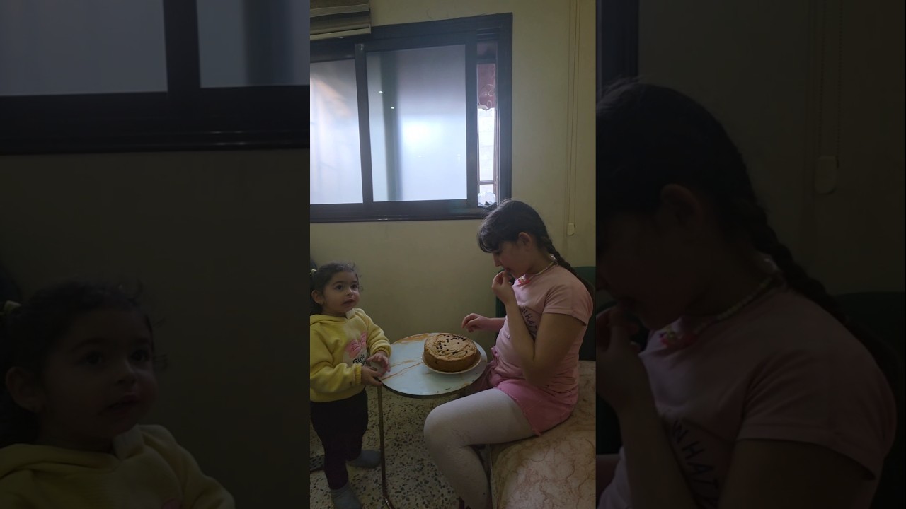 ميلا سرقت الكيك من لين😂#رموش #فاميلي #ميلا