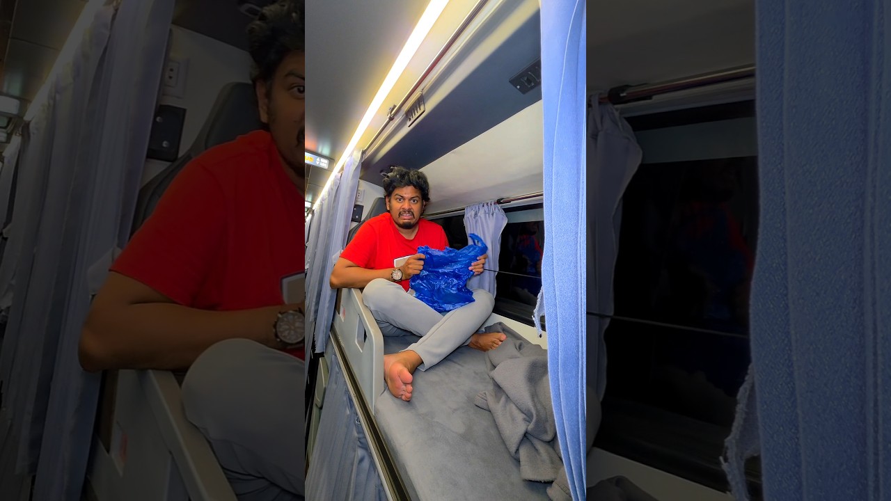 🚍 இந்த Bus-ல Toilet Free Dinner எல்லாமே இருக்கா 🤯 #bus #coimbatore