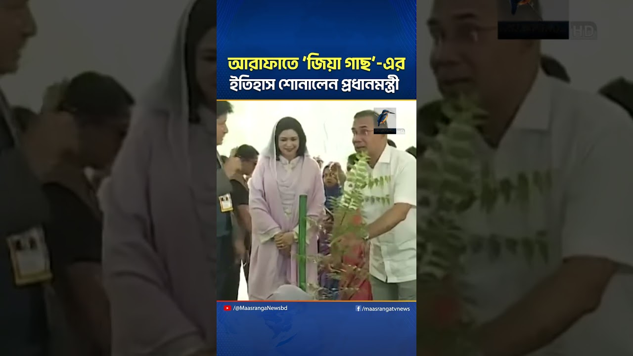 আরাফাতের ময়দানে জিয়া ট্রি বা জিয়া গাছের ইতিহাস শোনালেন প্রধানমন্ত্রী | Maasranga News